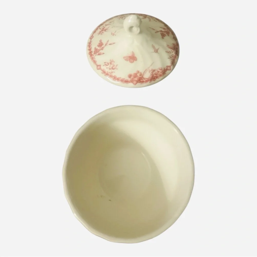 Queens Chelsea Toile Pink English Style Creamer &‎ Sugar Bowl Set Malaysia